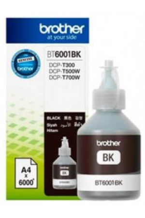 Tinta Brother (F1GP) BT6001BK Rendimiento Ultra 6000 Páginas Color Negro
