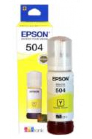 Tinta Epson Original T504 70ml EcoTank L4150/L4160 Color Amarillo