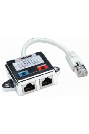 Distribuidor Intellinet RJ45 Modular 1x2 Cat5e