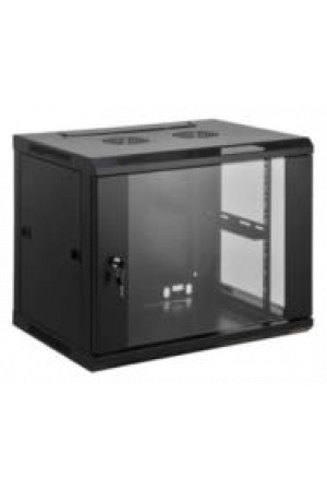 Gabinete Intellinet Mural 19" Ensamblado 9U Color Negro