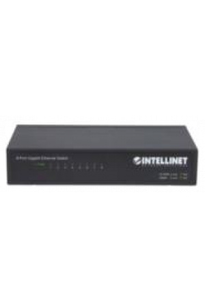 Switch Intellinet Escritorio Ethernet Gigabit 8 Puertos Color Negro