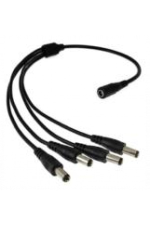 Divisor de EnergÃa Saxxon PSUWB07 Tipo Pulpo 4 Conectores Macho 2.1mm 1 Conector Hembra