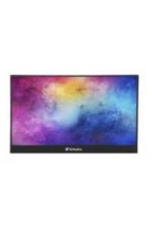 Monitor Verbatim Portátil 15.6" Full HD Touch Resolución 1920x1080 Color Negro