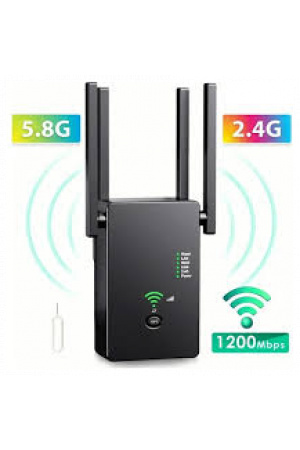 Repetidor Wifi Amplificador Señal De 1200mbps 2.4/5.8ghz Wps