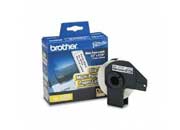 Etiquetas Brother (F1GP) DK1204 Precortadas Texto Negro sobre Cinta Blanca 17mmx54.3mm 400 Etiquetas