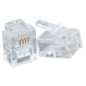 Conector Plug P/cable Telefono Rj11 4pin