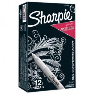 Marcador Sanford 39100 Sharpie Metalico Plata