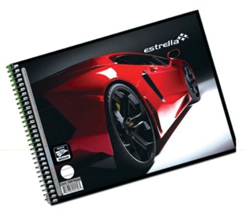 CUADERNO ESTRELLA ITALIANA RAYADO 100HJS