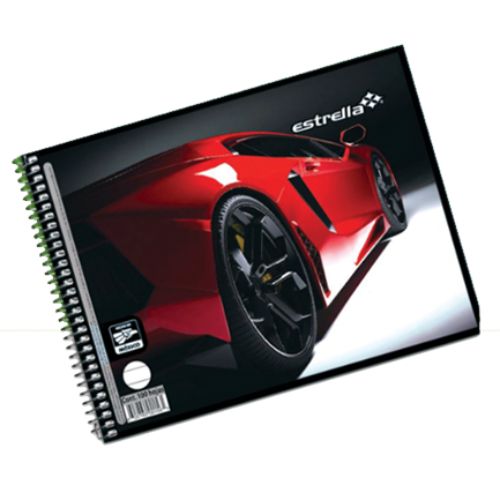 CUADERNO ESTRELLA ITALIANA RAYADO 100HJS