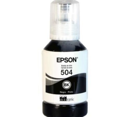 Tinta Epson T504 127ml EcoTank L4150/L4160 Color Negro