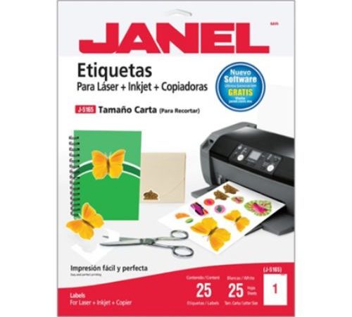 Etiquetas Adhesivas Janel L?ser J-5165 216x279mm