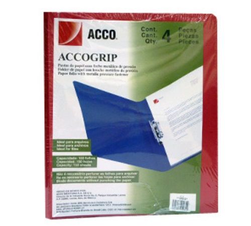 CARPETA ACCO WILSON JONES GRIP T3 SH-961 CARTA ROJO C/4