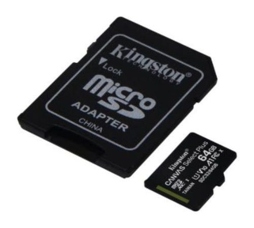Memoria Kingston Micro SD Canvas Select Plus 64GB UHS-I Clase 10 C/Adaptador