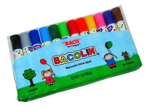 Marcador Baco Base Agua Bacolin Lavable