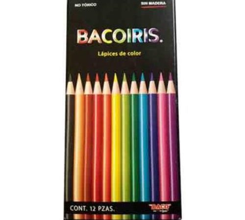 Colores Baco Bacoiris Largos Caja C/12 Pzas